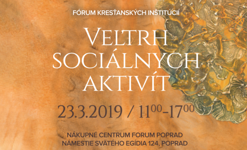 Pozvanie na Veľtrh sociálnych aktivít do Popradu 23. marca 2019