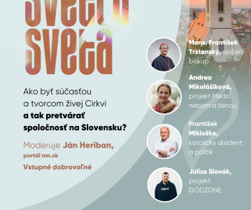 Vy ste svetlo sveta – verejná diskusia